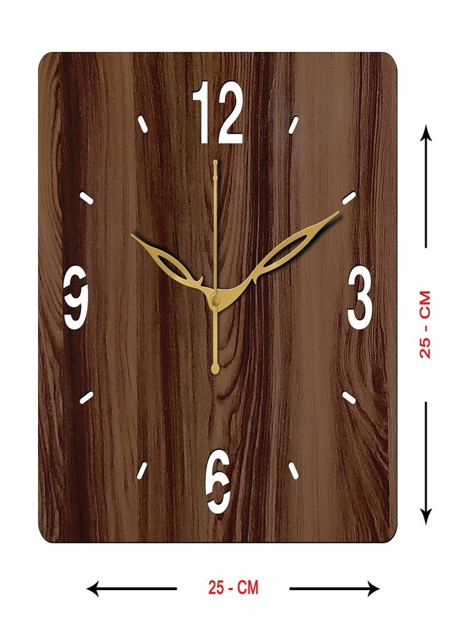 Freny Exim 10" Inch Wooden Wall Clock (Wenge, Small Size, 25cm x 25cm)-007 - Image 4